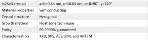 In2Se3 crystals 三硒化二铟晶体