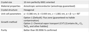 GeSe 硒化锗晶体 (Germanium Selenide)